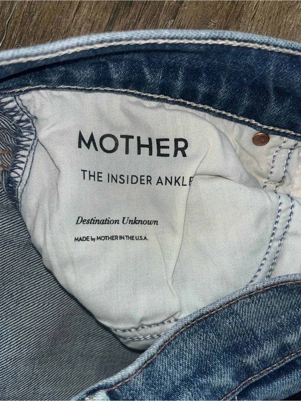 Mother Superior The insider ankle jeans in destination unknown